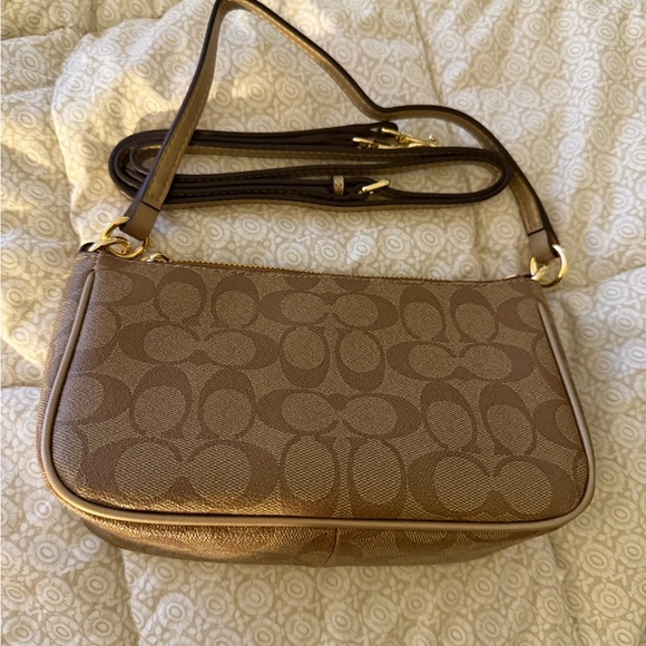Coach Tan Signature Crossbody Bag - Picture 6 of 6